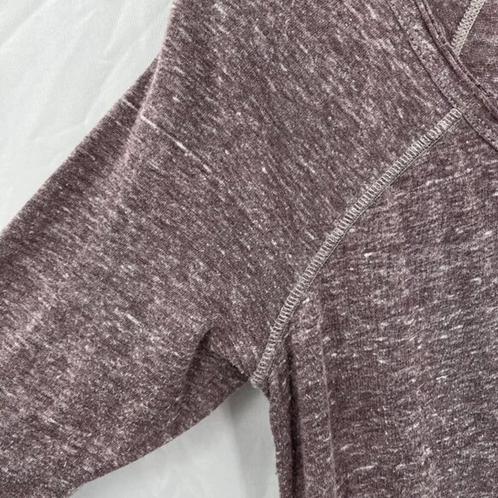 Free People FP beach pullover‎ t-shirt dress 3/4 sleeve casual comfy mauve M